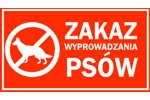 zakaz wyprowadzania psów