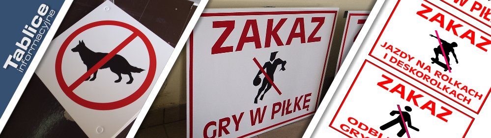 tablice informacyjne zakaz psów